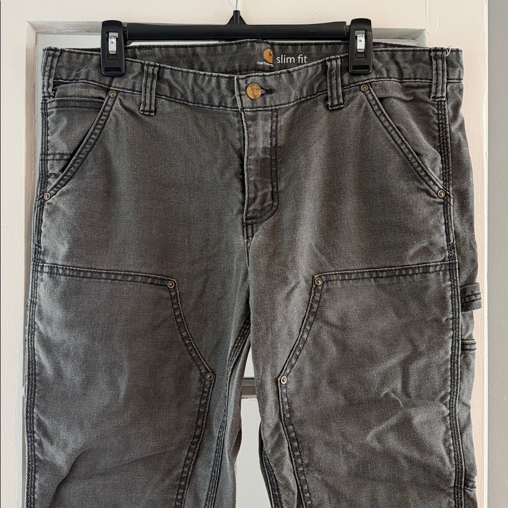 Carhartt women’s double knee pants 14 SHORT - Picture 2 of 10